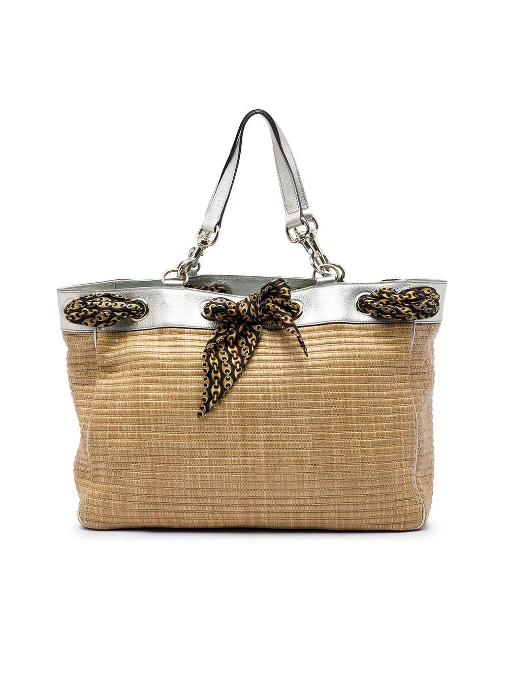 Gucci Large Straw Positano Scarf Tote #320569G62B